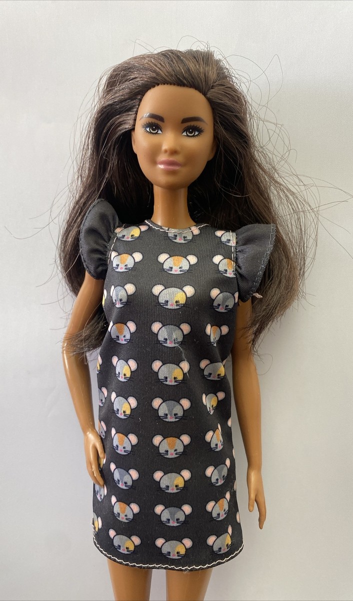 barbie fashionista mouse dress 2020 Hispanic Tall Barbie FASHIONISTAS DOLL #140 Mouse Dress