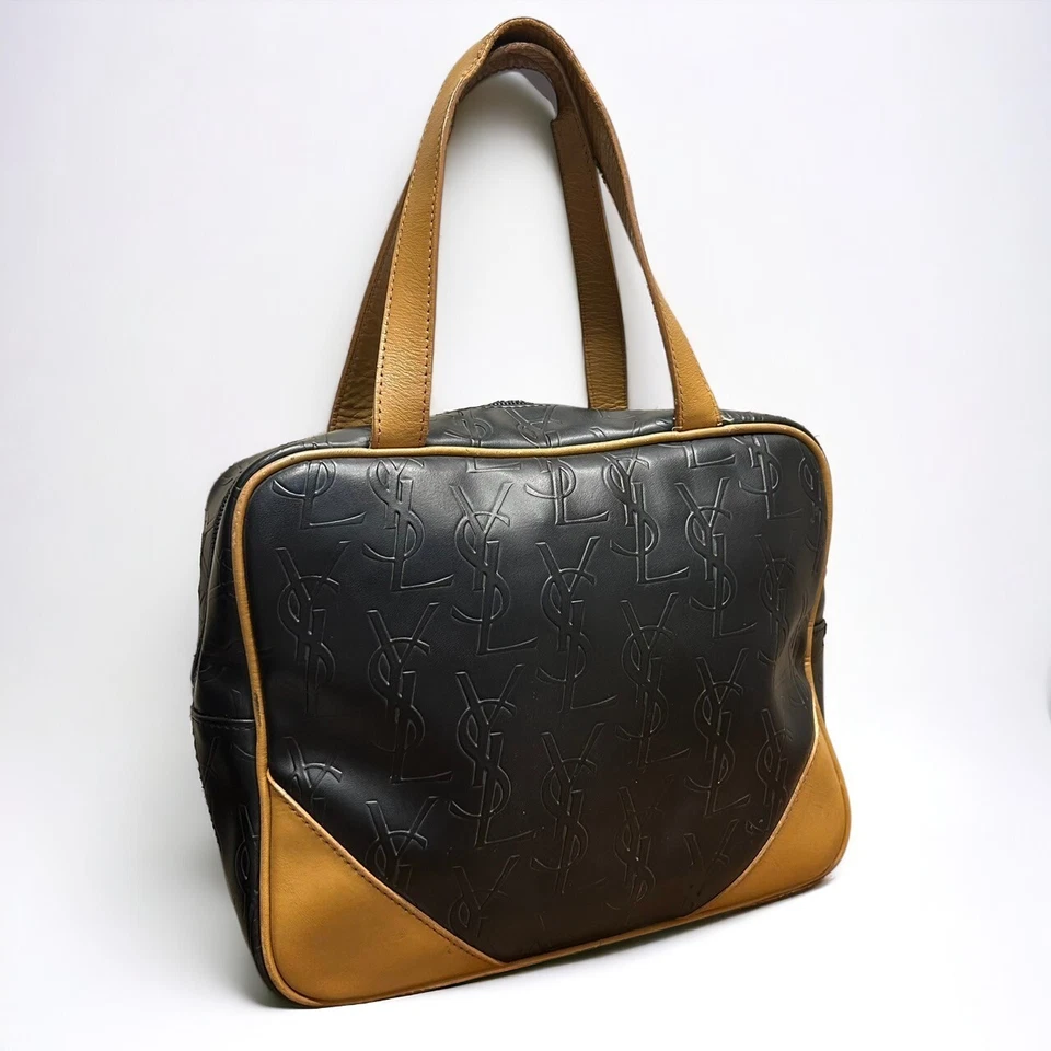 Yves Saint Laurent 托特包手提包皮革正品 — 第 2/4 张图片