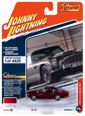Johnny Lightning Classic Gold Rossa Rubina Chiara '66 Aston Martin DB5 1:64 Car