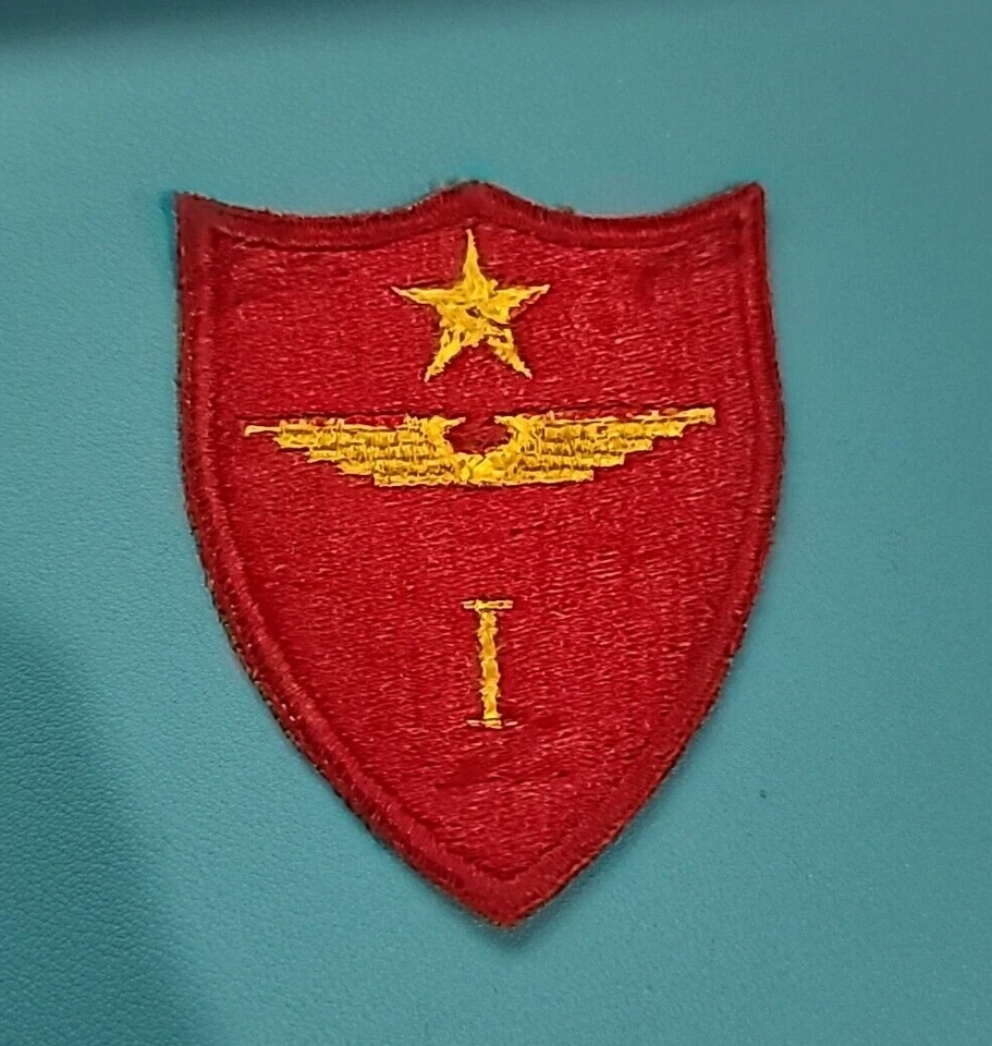 USMC 1st Marine Air Wing-Cut Edge-White Back Patch--Original WW-II* 1st Design - Image 2 of 3
