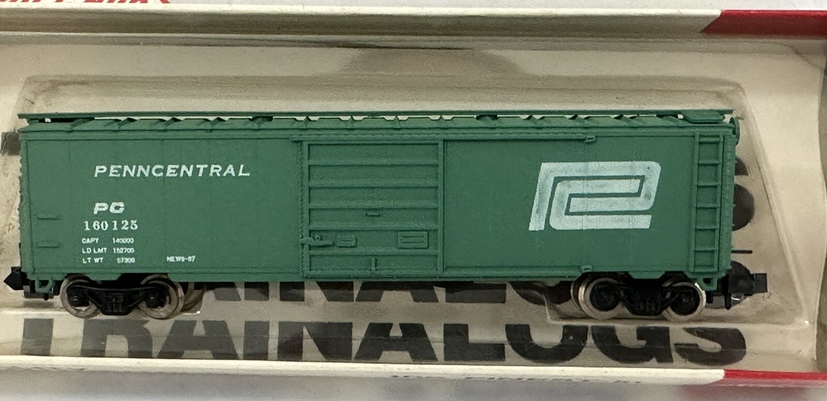 Con-Cor N Scale 50' Panel Boxcar Penn Central 160125 | eBay