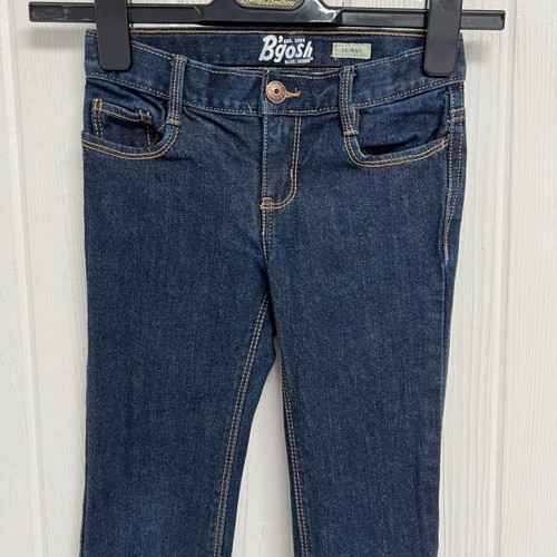 B'gosh Boy's Skinny Leg Dark Wash Blue Denim Jeans Size 6X - Picture 7 of 8