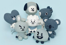 BTS BT21 Denim Plush Doll 12-25cm LINE FRIENDS Official Japan NEW Item