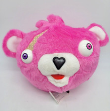 Fortnite Cuddle Team Leader Plush Pink Bear Head Epic Games Russ nice cond