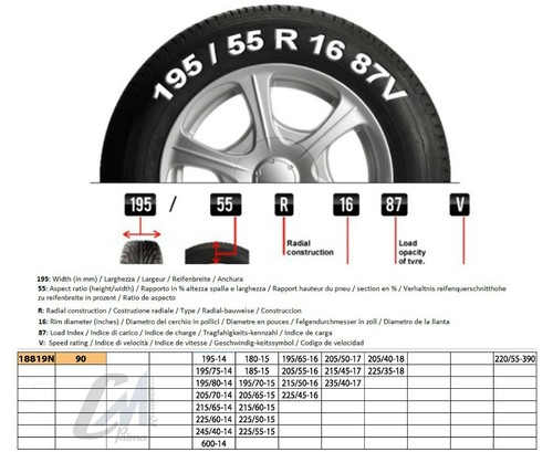 Catene da neve a rombo 9 mm "RAPID T2" 90 18819N 215/60-15 225/50-15 225/55-15 - Imagen 2 de 6