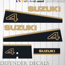 Kit adesivi decalcomania motore fuoribordo Suzuki 4 hp DT4 2 tempi riproduzione 4HP