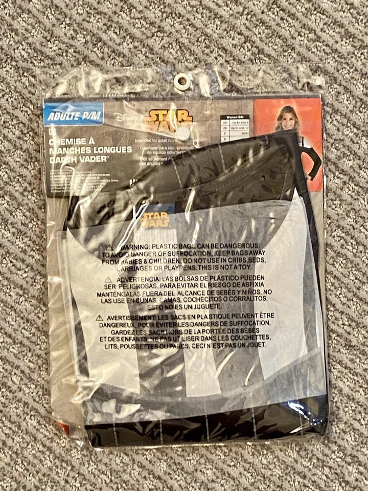 Star Wars Darth Vader Women Small Medium Star Wars Long Sleeve Top Costume May 4 - Image 4 of 4