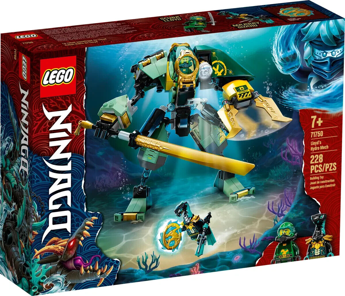 Lego Lloyd's Hydro Mech 71750 NINJAGO Minifigure Building Lego Lloyd's Hydro Mech 71750 NINJAGO Minifigure Building