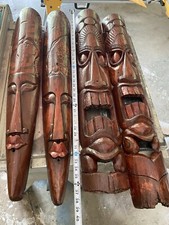 Tiki Totem Masks Hand Carved