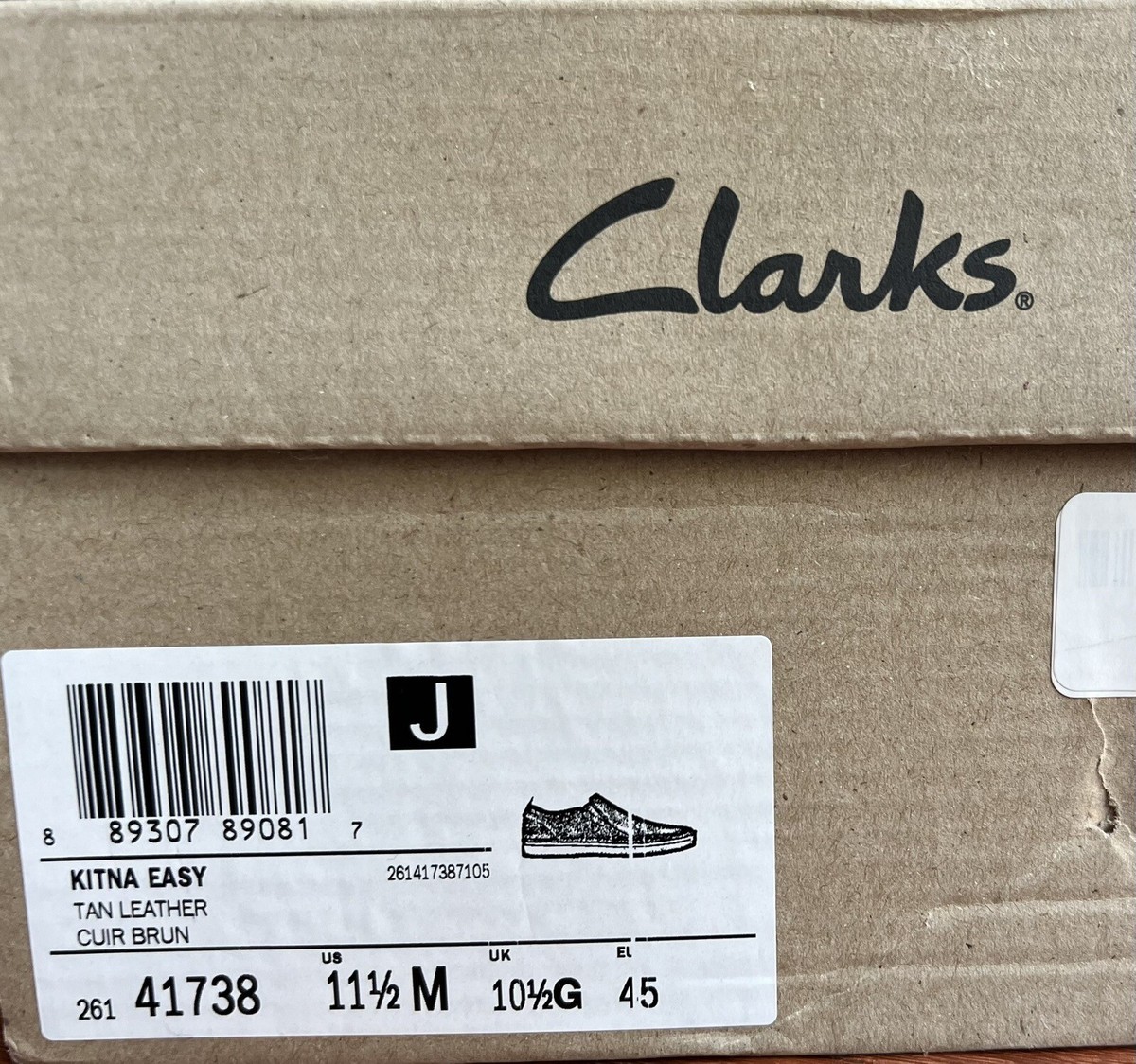販売終了m(._.)m Clarks Men's Kitna Easy Slip On Tan Leather Casual Shoes 26141738