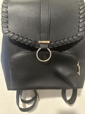 Imoshion Womens Black leather Backpack