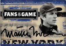 Matthew Modine autographed trading card 2005 Donruss Fans of the Game #FG3