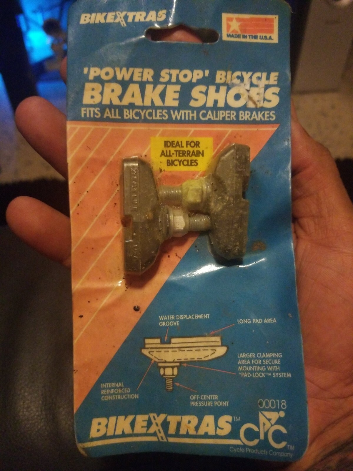 Bikextras Nos New Vintage 1991 Power Stop Bicycle Brake Shoes 00018 All