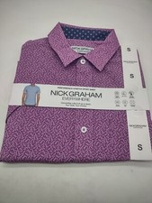 Nick Graham Everywhere Men's Short Sleeve Performance Stretch Sport Shirt Small