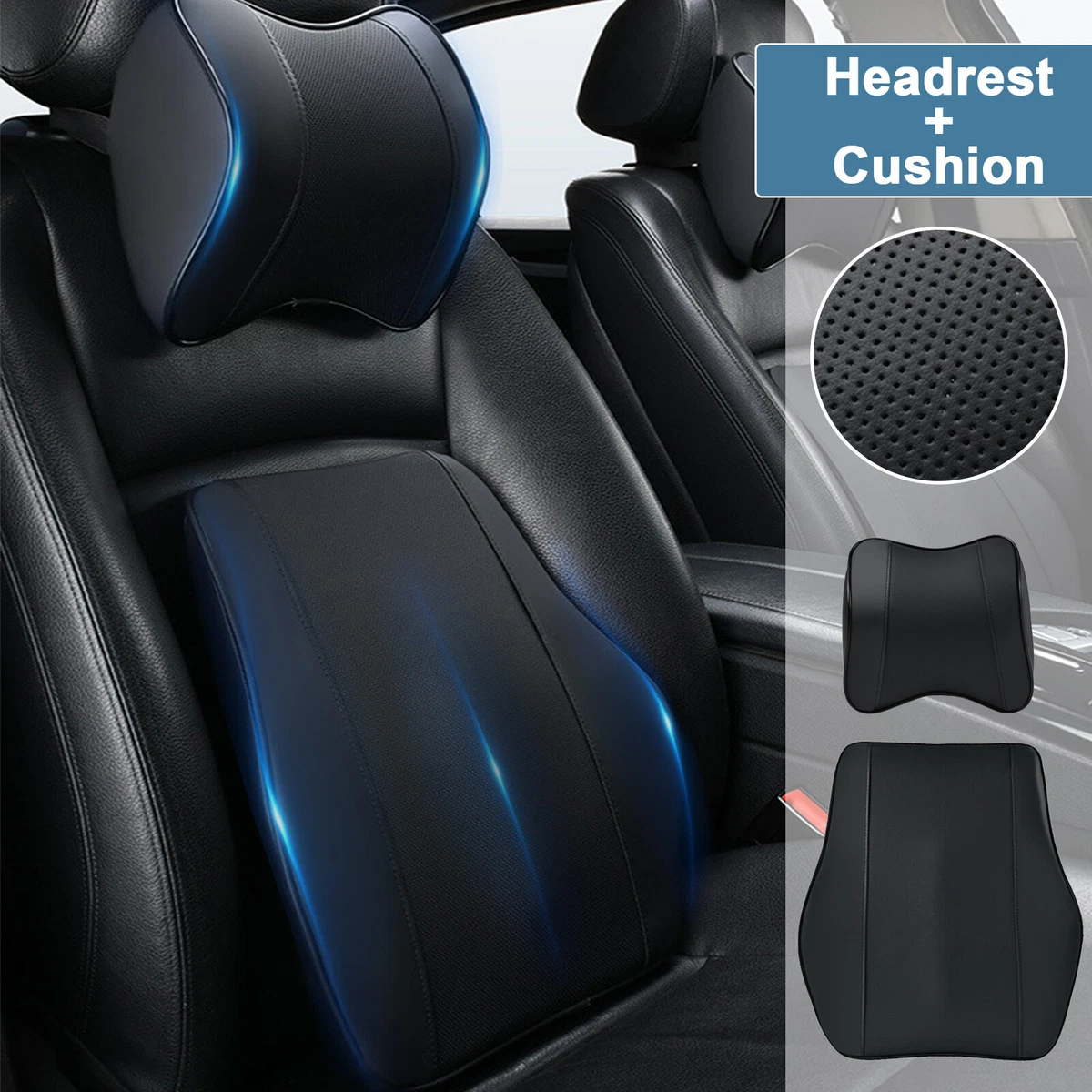 Memory Cotton Waist Cushion Car Backrest Driver's Seat Lumbar