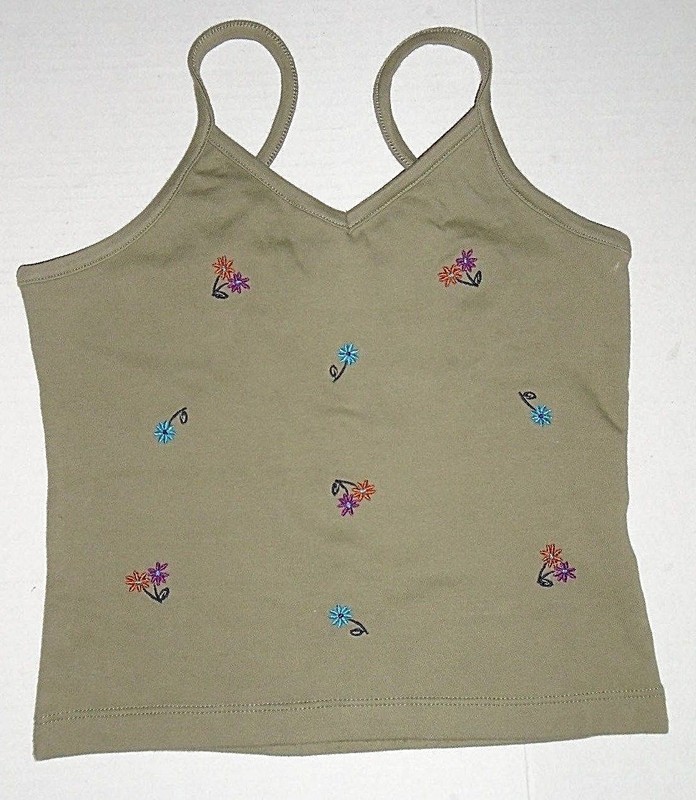 Girls Vintage Route 66 Cute Green Adjustable Tank Comfy Fun Soft Top Sz 6 /6x