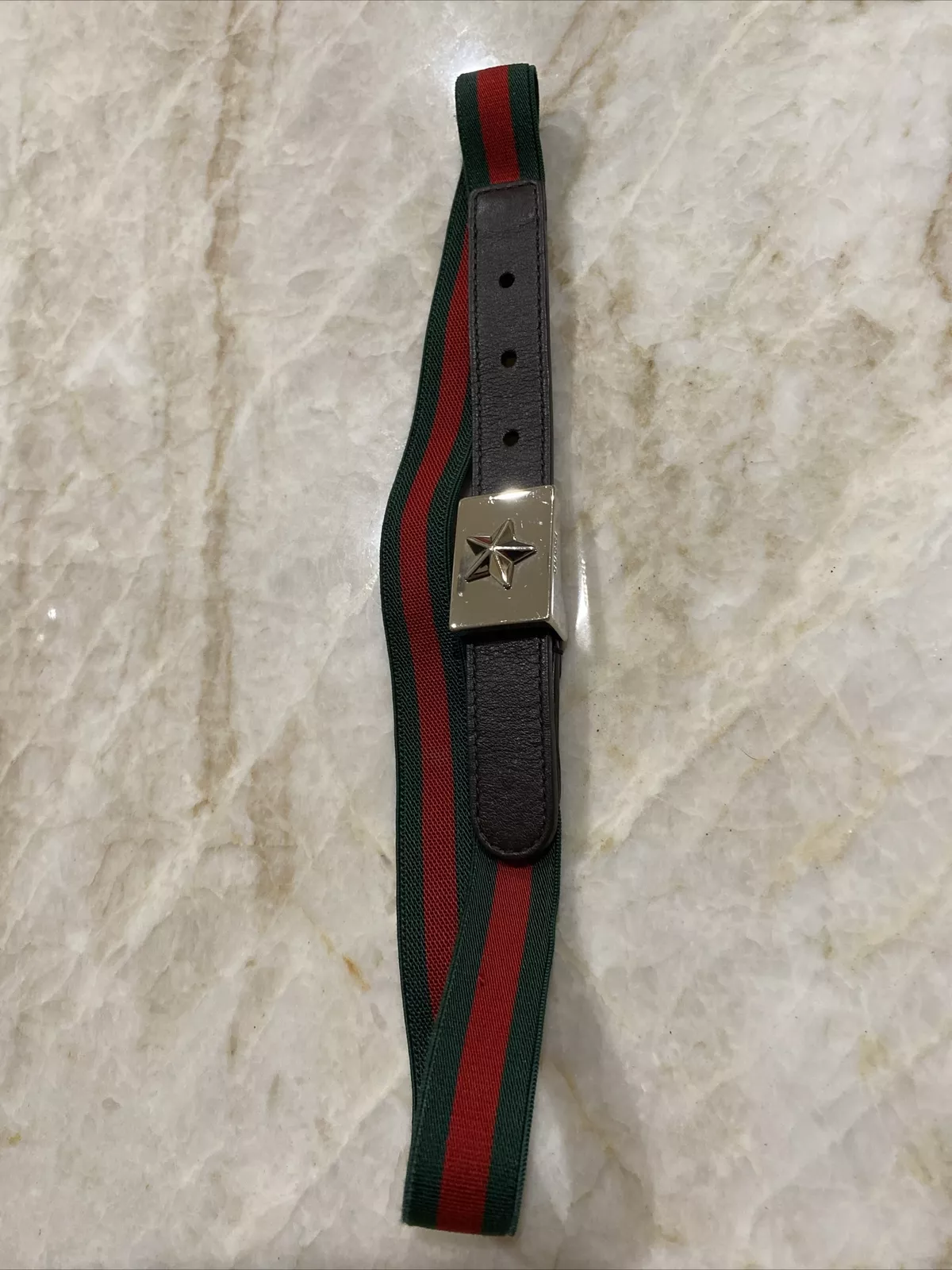 Gucci GG Ceinture Élastique Bande Web Enfant Taille Medium 410823 Style