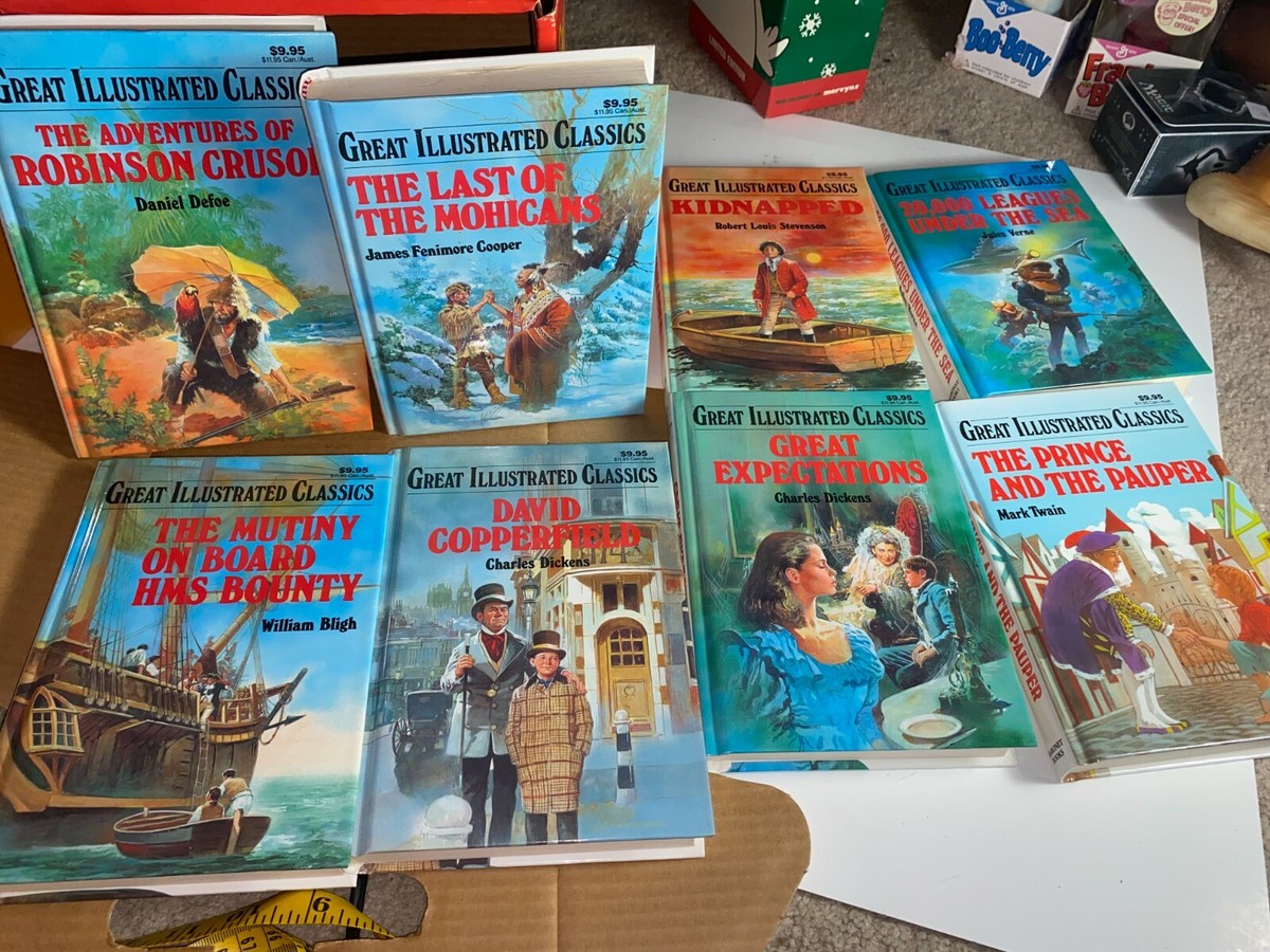 Great Illustrated Classics Hardback Books Lot Of 8 Box Set