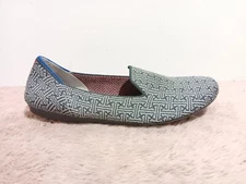 Rothys Charcoal Grid The Loafer Casual Slip On Dress Shoes Flats Womens Size 7.5