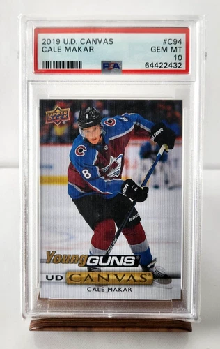 2019-20 Upper Deck Series 1 Young Guns Canvas Cale Makar PSA 10 Avalanche RC