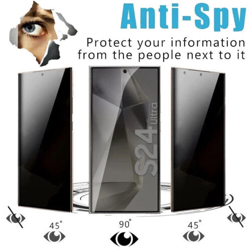 Privacy Easy Install Tempered Glass Screen Protector For Samsung Galaxy S24 S23 - Picture 6 of 12