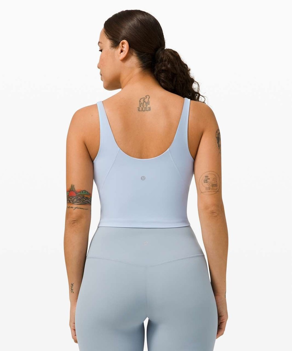 Lululemon Align Tank Nulu Size 6 A/B Cup Blue Linen BLEN 05746