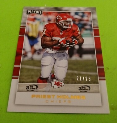 2017 Priest Holmes Panini Playoff 3RD DOWN NFL Card #200 MINT (21/25) KC CHIEFS 