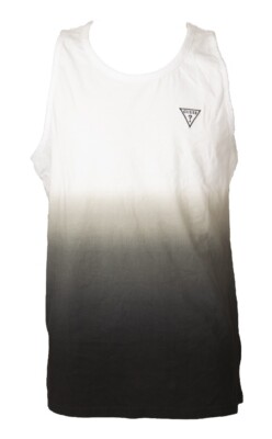 SG Herren Tanktop GUESS Unterhemd Schulterfrei Reine Baumwolle Farbverlauf Artikel X2YI0