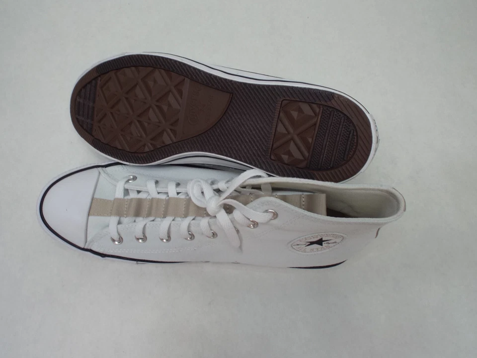 Nuevos zapatos veganos Converse Chuck CTAS Pro Hi blancos negros para hombre 13 precio de venta sugerido por el fabricante $70 170131F Foto 4 de 4