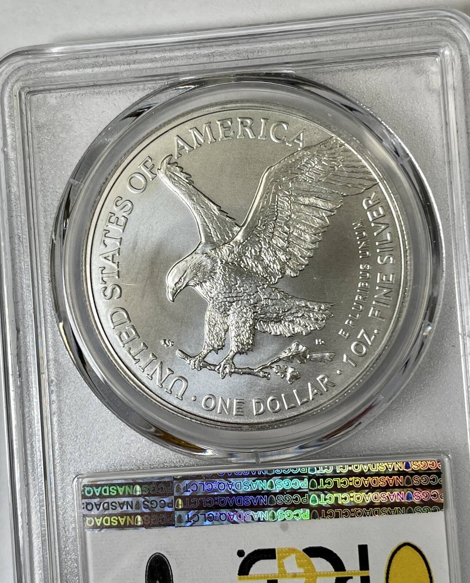 イーグル銀貨-type2 2021 PCGS MS70 Silver Eagle $1 1-oz Silver Eagle Type 2 PCGS MS70 FDI w/Blue Frame