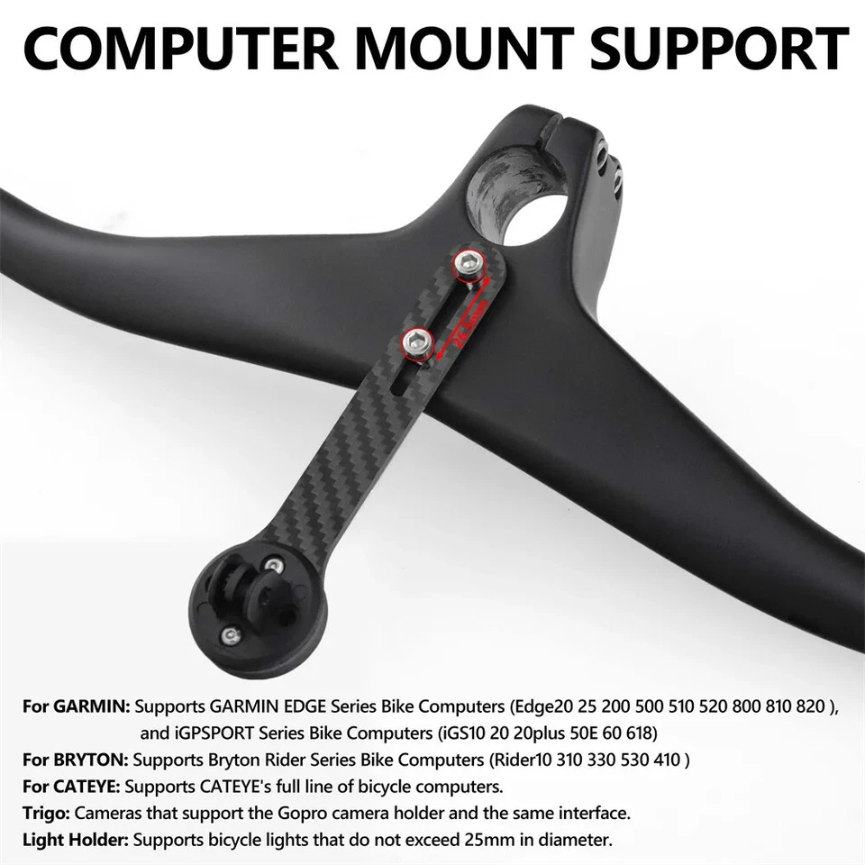 Manillar integrado de carbono MTB con vástago 28,6 mm ángulo 70/80/90/100 mm -17 grados Foto 3 de 4