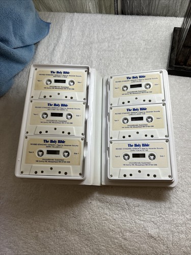 The Holy Bible Revised Standard Version New Testament Cassette Alexander Scourby - Imagen 8 de 9