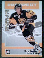STEVEN STAMKOS *SARNIA STINGS* 06/07 AUTHENTIC FIRST PRE-ROOKIE PROSPECT CARD  