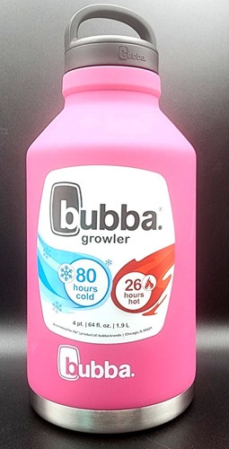 1 BUBBA GROWLER Vacuum Insulated Stainless Steel 64 oz-Color Choice Pink or Teal - Picture 4 of 25