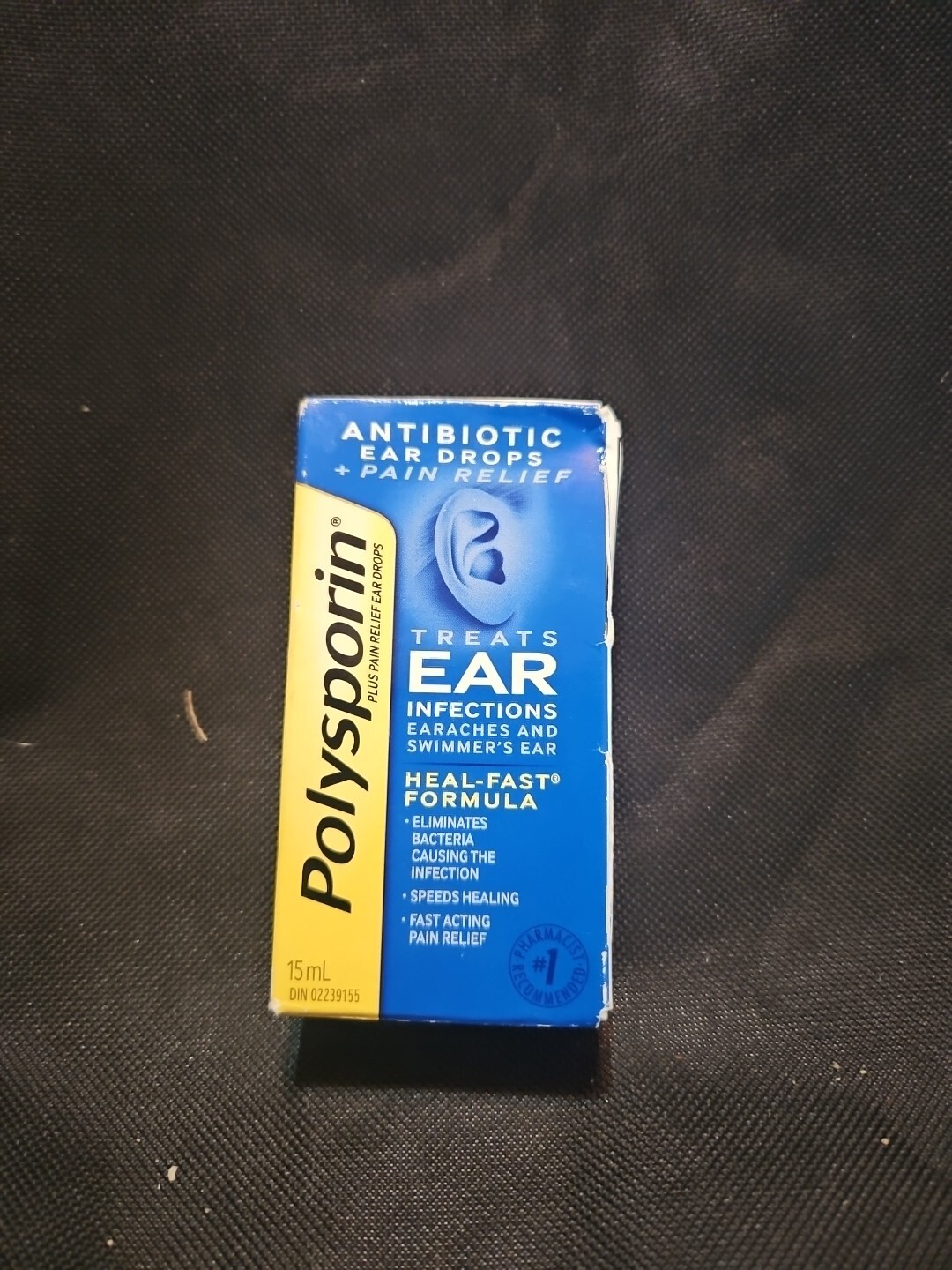 NEW! Polysporin Antibiotic Ear Drops Treats Ear Infections Formula 15ml