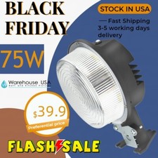 LED Barn Light Dusk to Dawn 75W,Outdoor Area Lights,Exterior Security Flood Lamp