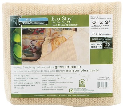 Vantage V14767 Eco-Stay Nonslip Rug Pad, 6' x 9'