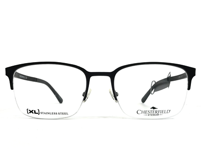 Chesterfield Eyeglasses Frames CH86XL 003 Black Square Extra Large