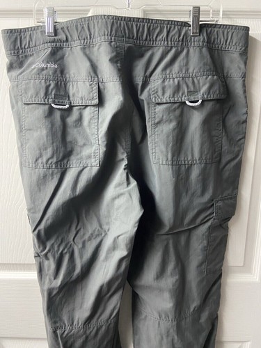 Columbia Omni Shade Herren 40 x 30 dunkelgrau Cargo schnelltrocknend Nylon Hose mit Gürtel - Bild 9 von 11