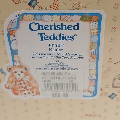 Vintage Cherished Teddies 302600 - Kaitlyn Old Treasures New Memories 1998 - Picture 4 of 21
