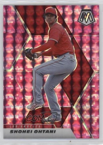 2021 Panini Mosaic Pink Camo Mosaic Prizm Shohei Ohtani #179 2s2