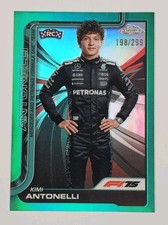 2025 Topps Chrome Formula One F1 - Kimi Antonelli #8 RC - Teal Refractor /299