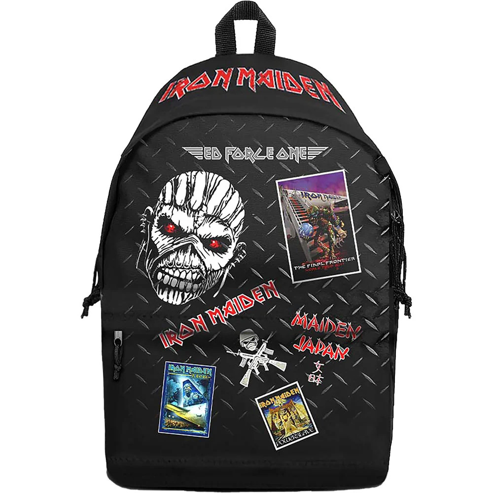Rocksax Unisex True Black Iron Maiden Daypack - Tour In - Image 4