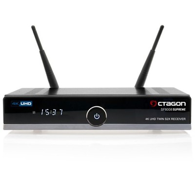 Octagon SF8008 V3 Supreme UHD 4K Twin-Receiver (2x DVB-S2X MS Linux E2, M.2, Dua