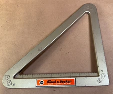 Nice Vintage Black & Decker Cut-off Gauge - Saw Crosscutting Guide Speed Square