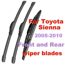 For Toyota Sienna 2005-2010 Front And Rear Windshield Wiper Blades Oem Set Of 3
