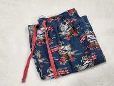 Tommy Bahama Men  s Pajama Pants Tropical Christmas Beach Medium Pockets
