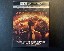 Oppenheimer 4K Ultra HD Blu-ray, 2023, 3-Disc Set w Embossed Slipcover