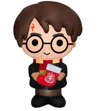 4.5' Christmas LED Inflatable Harry Potter w/ Stocking Yard Decoration