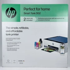 HP Smart Tank 5102 All-in-One Tank Printer Wireless Wifi Print | Copy | Scan New